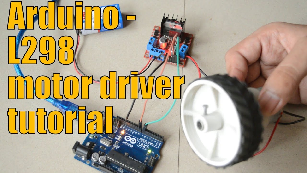 Motor driver module L298N - Arduino tutorial with DC motors