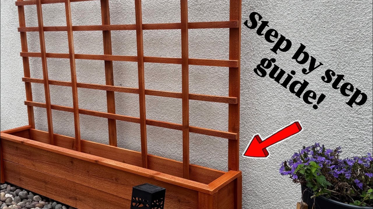 How to Build a Trellis/Lattice Planter Guide! 