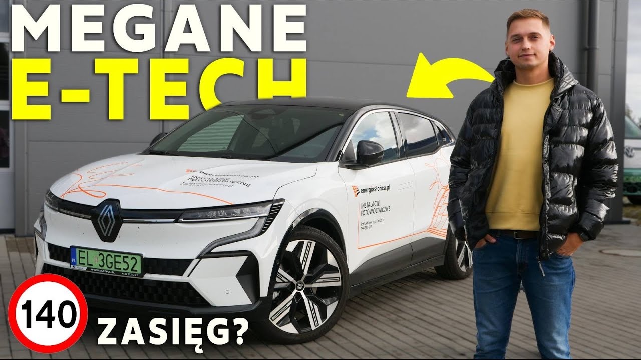 Ile przejedzie ELEKTRYCZNE RENAULT MEGANE? Test w trasie nad morze ⚡️