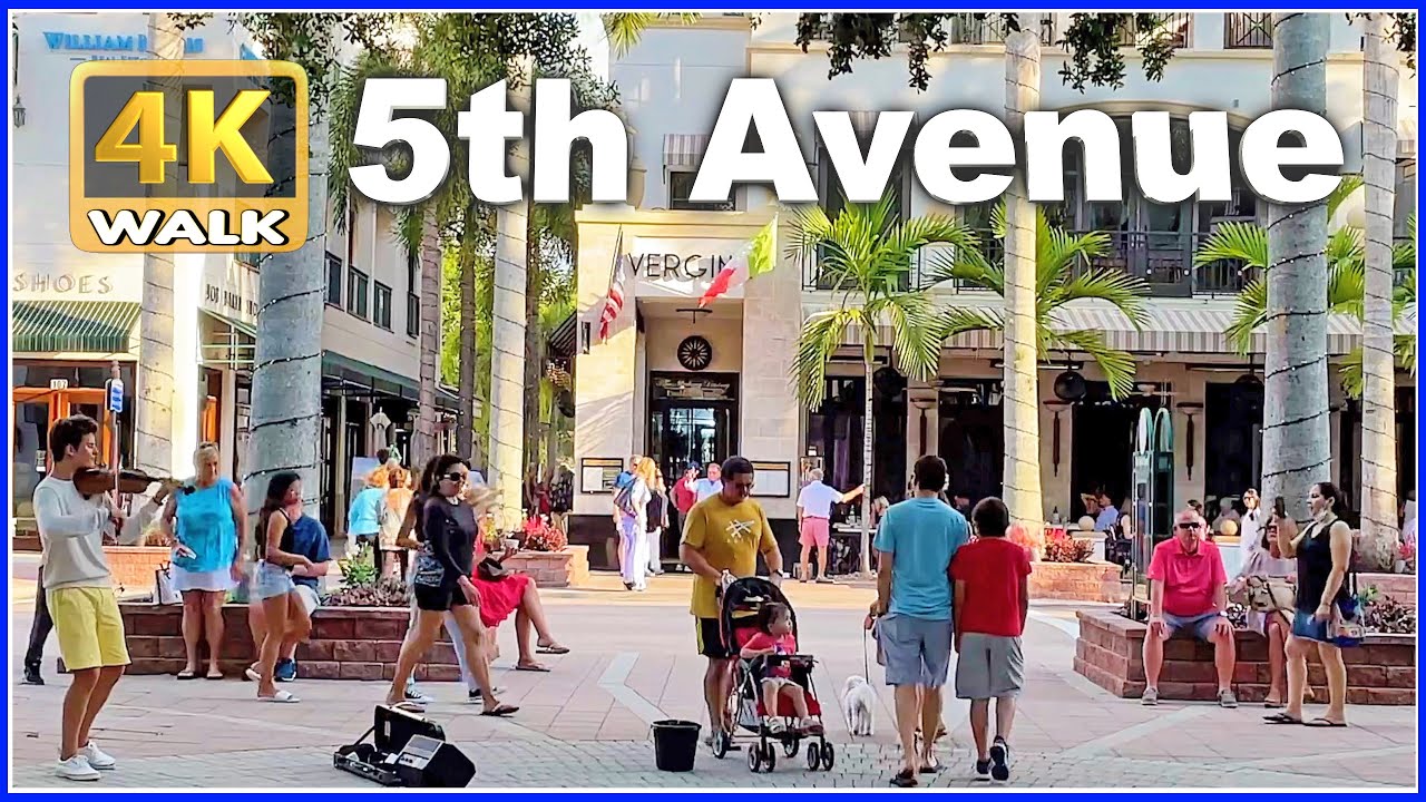 【4K】WALK NAPLES Florida USA 4k video walking Travel vlog HDR