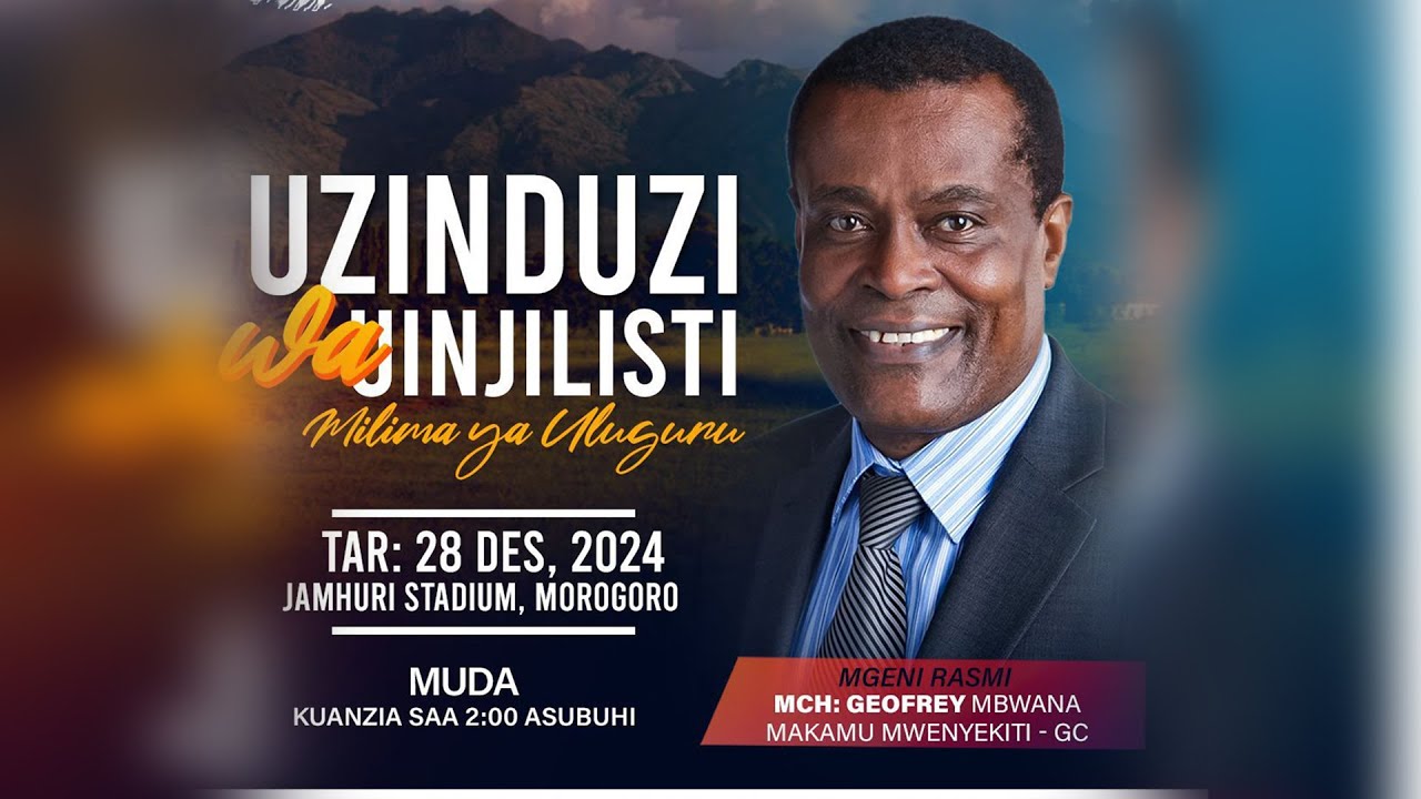 🔴#LIVE:  IBADA YA SABATO TAKATIFU | UZINDUZI WA UINJILISTI MILIMA YA ULUGURU | PR. GEOFREY MBWANA
