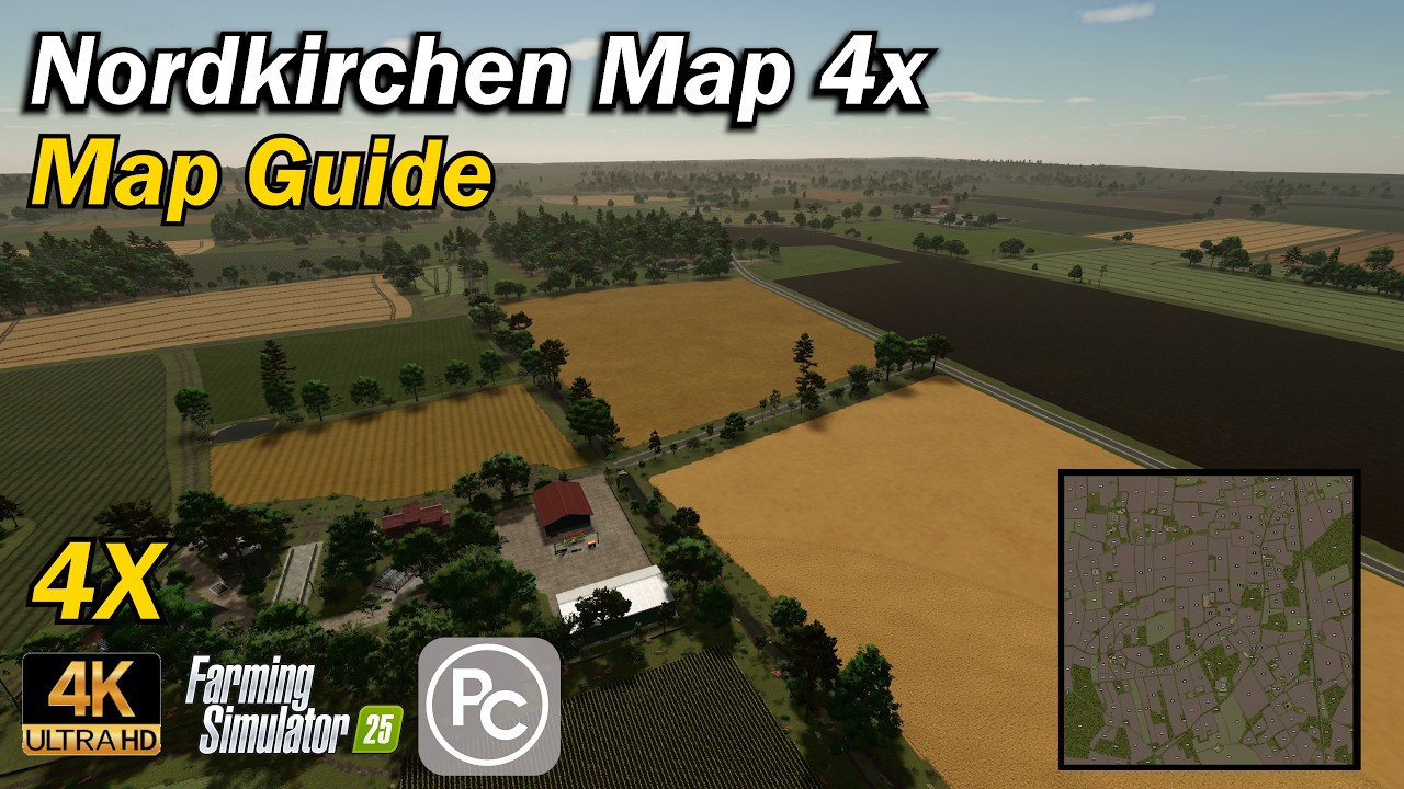 Nordkirchen Map 4x | Map Guide | Farming Simulator 25