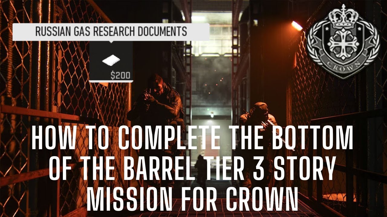 How to complete the BOTTOM OF THE BARREL Tier 3 story mission for Crown | DMZ Season 5