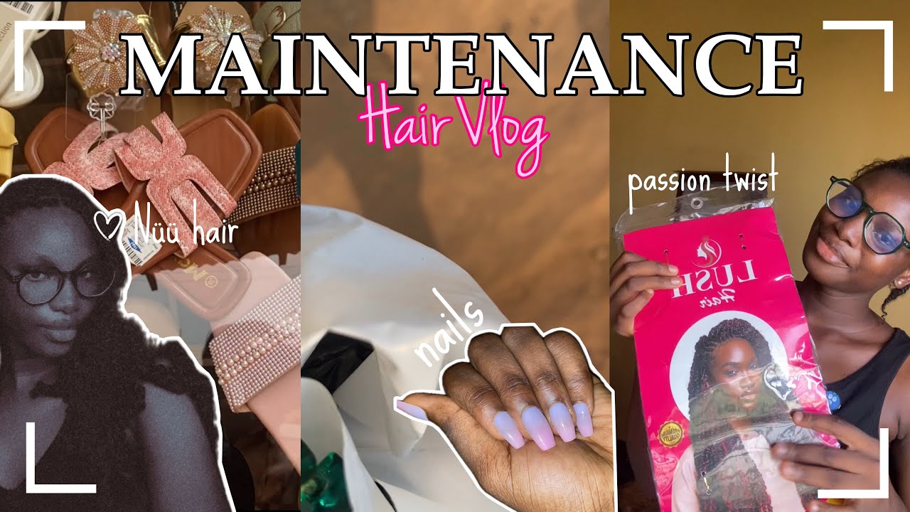 Hair Vlog: Passion twists, nails and everything in between 🍃🍲