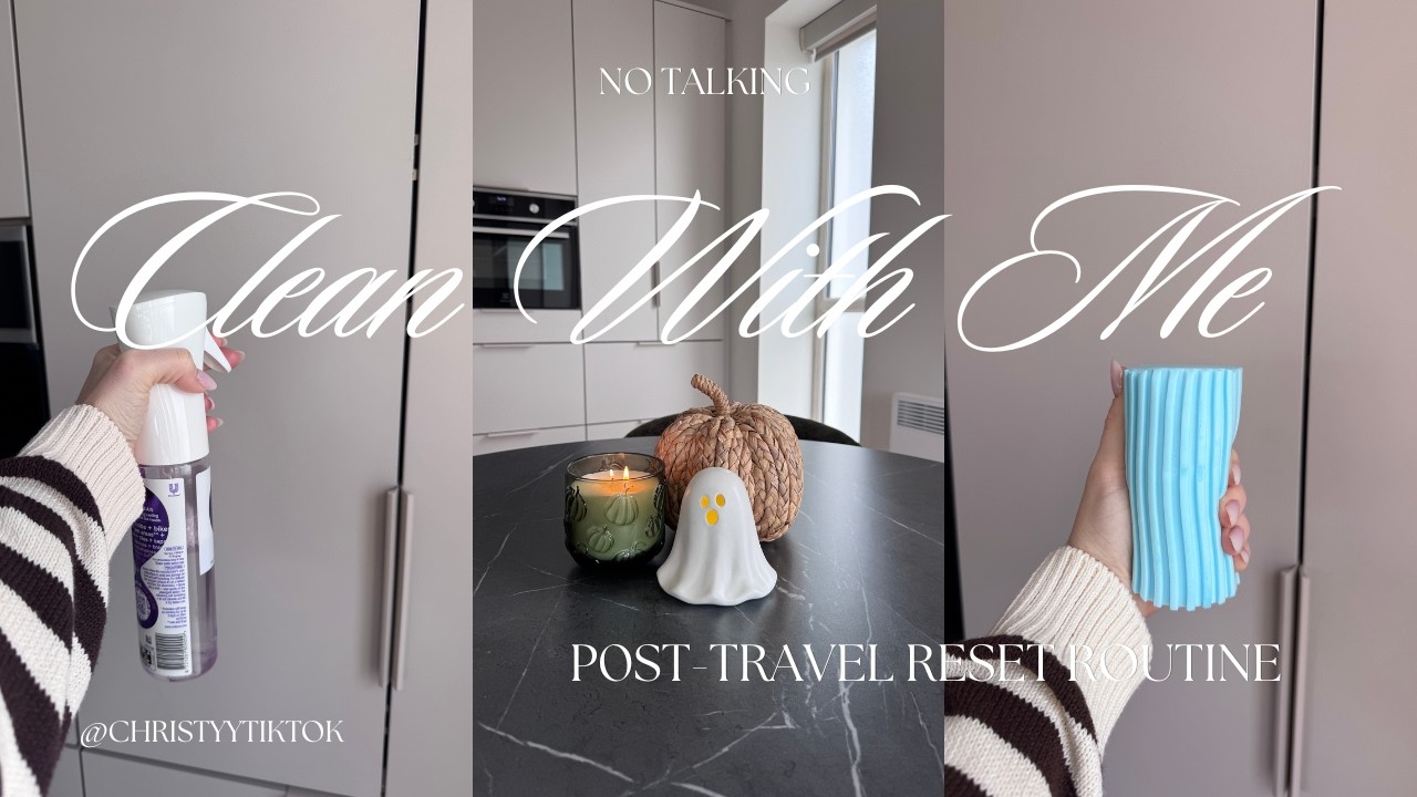 CLEAN, RESTOCK & ORGANIZE WITH ME ✈️ COZY POST-TRAVEL RESET & NYC VLOG 🗽 asmr, cleaning motivation