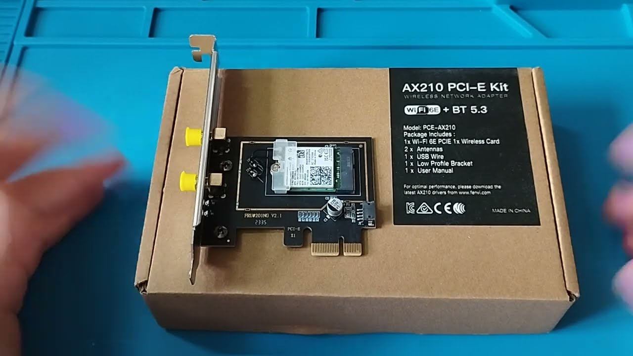 Как подключить десктоп к Wi-Fi? 📡 Обзор адаптера Wi-Fi Fenvi PCE-AX210 крупным планом
