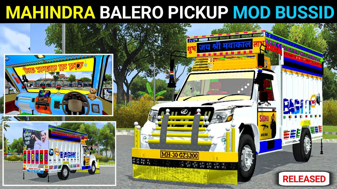🔥Full Modified Pikup Mod Bussid || How to Add MAHINDRA PICKUP mod in Bus Simulator Indonesia 🛻