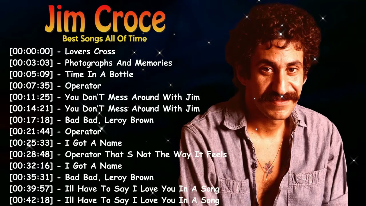 Jim Croce Soft Rock Classics 2026 – Songs About Life, Love and Memories