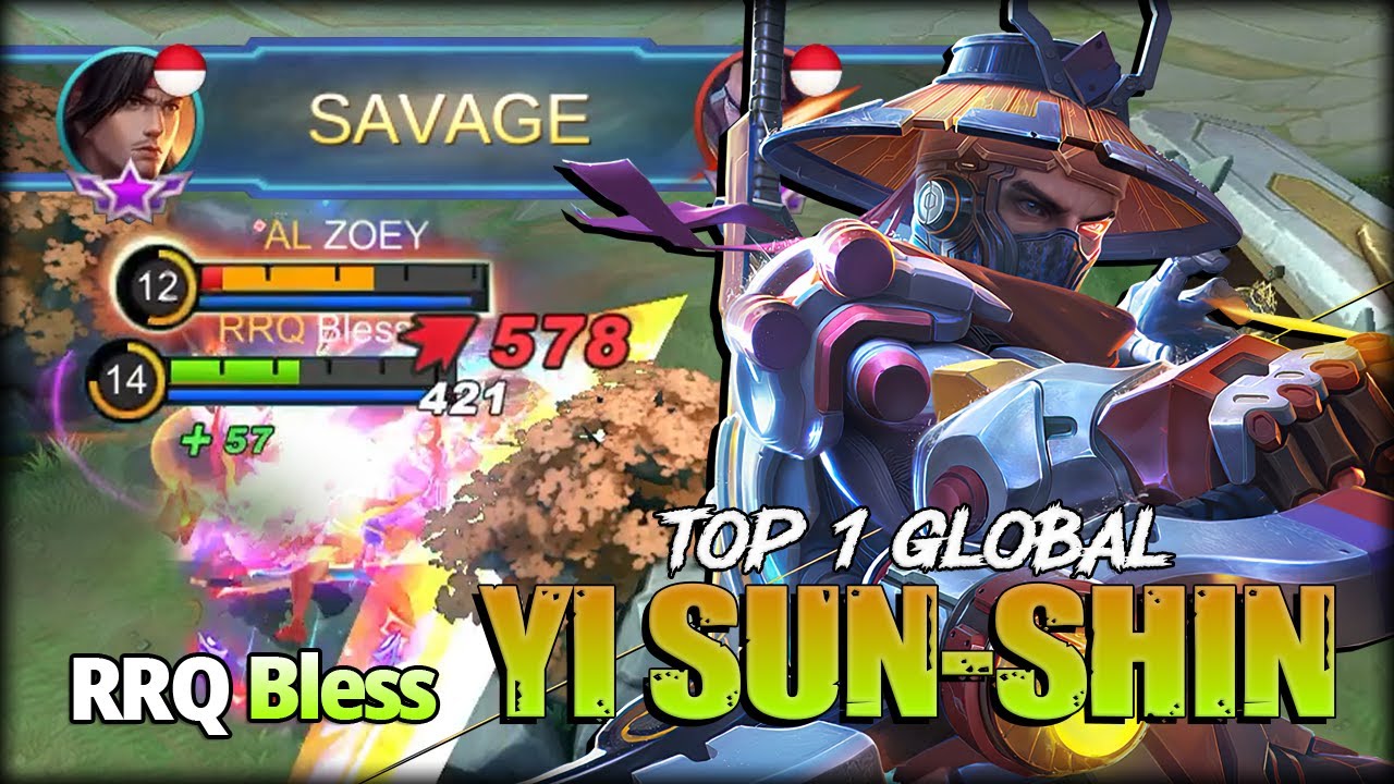 SAVAGE PERFECT!! YSS 92% Win Rate by 24434.Repeat! a.k.a RRQ Bless Top 1 Global Yi Sun-shin - MLBB