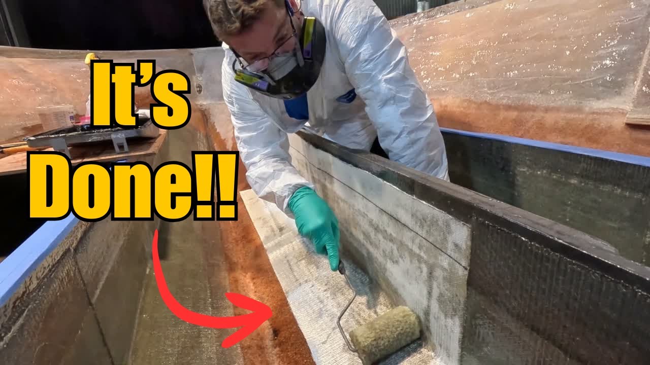 The Last Stringer Is In! How to FIBERGLASS Boat Stringers Like a PRO!