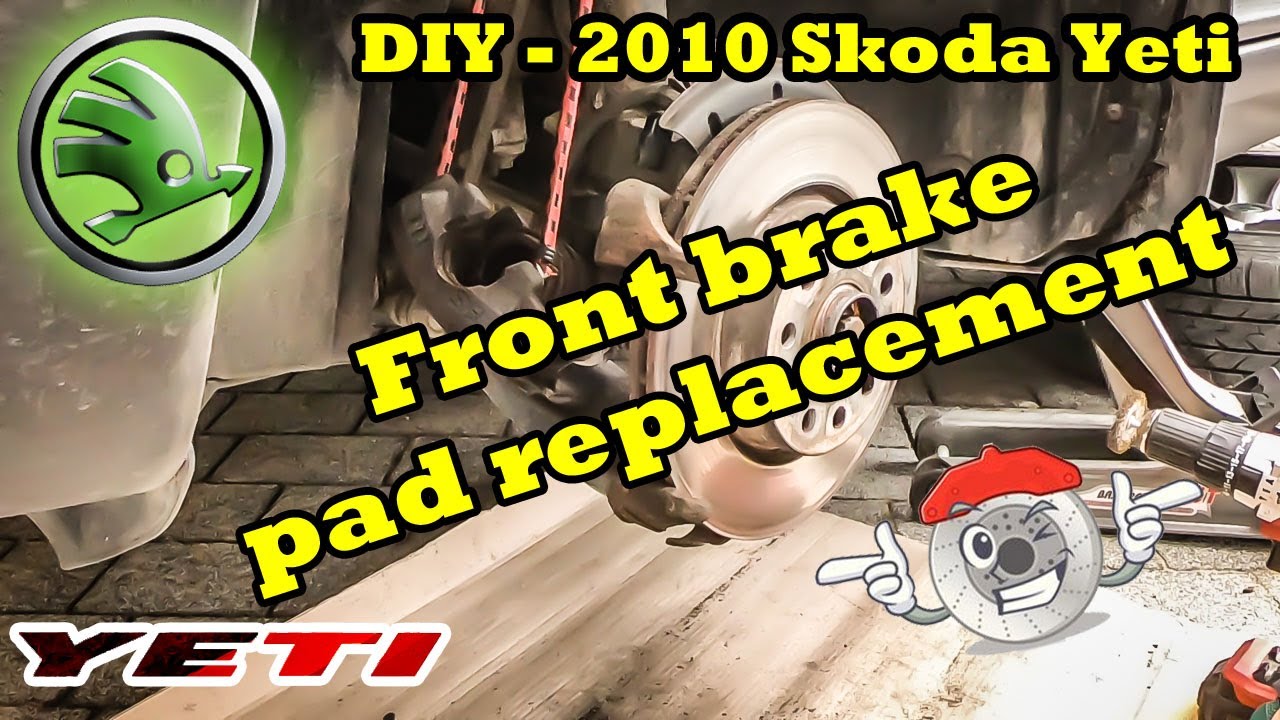 DIY - 2010 Skoda Yeti Front Brake Pad Replacement. Replace your own PADS at home. SUPER easy.