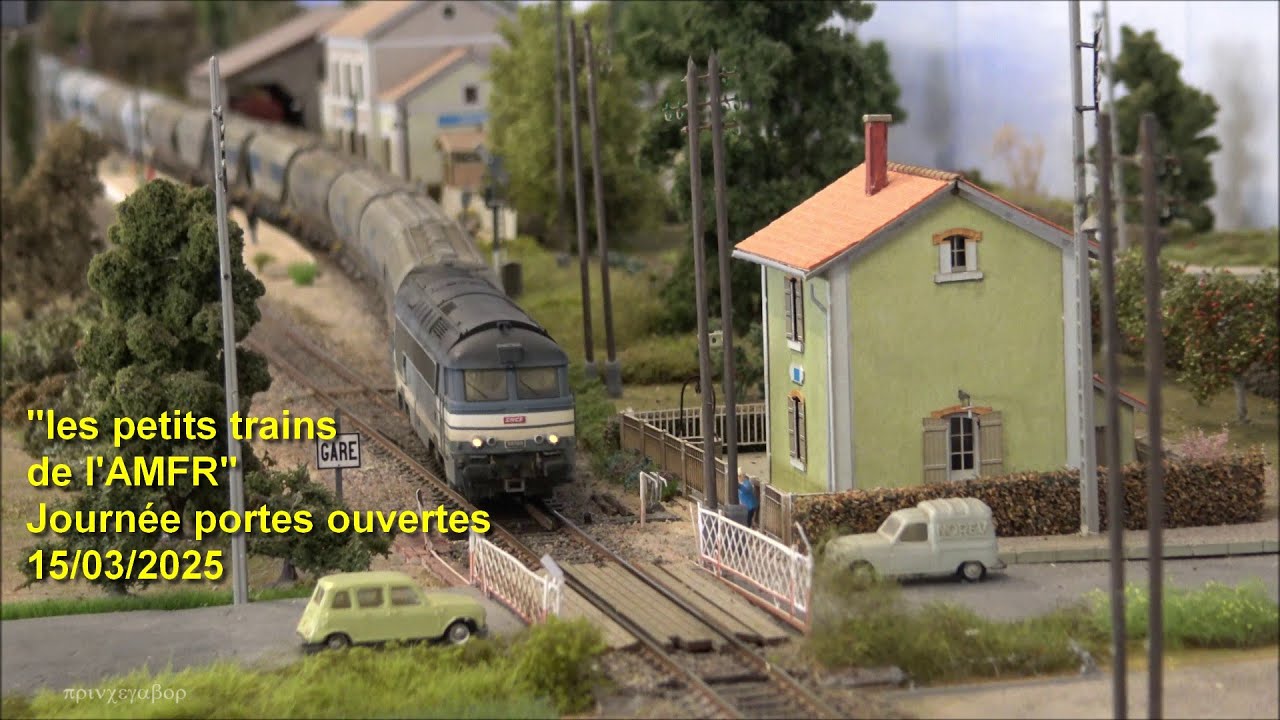 MODEL TRAINS / JOURNÉE PORTE OUVERTE AMFR /15 03 2025 / TRAINS ÉLECTRIQUES /