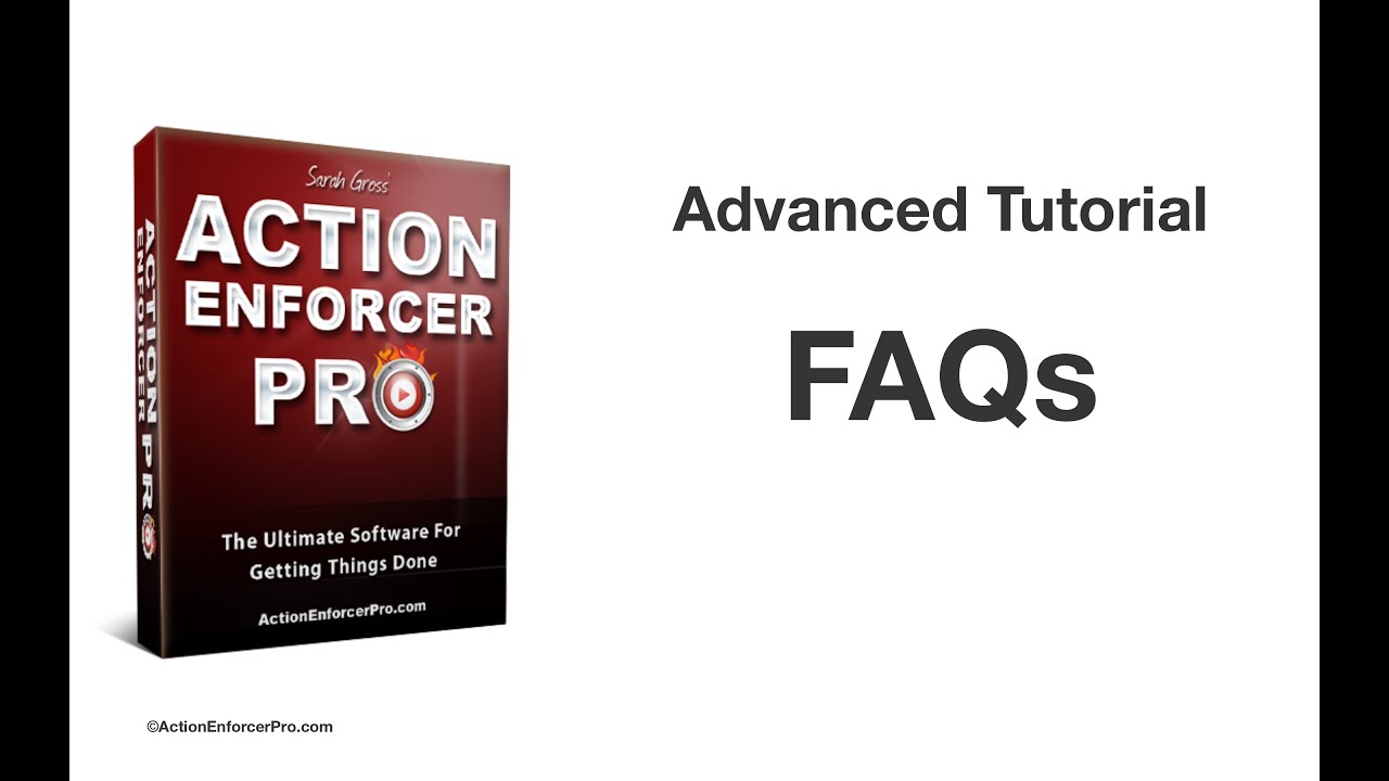 FAQs | ActionEnforcerPro.com | Time Management Software