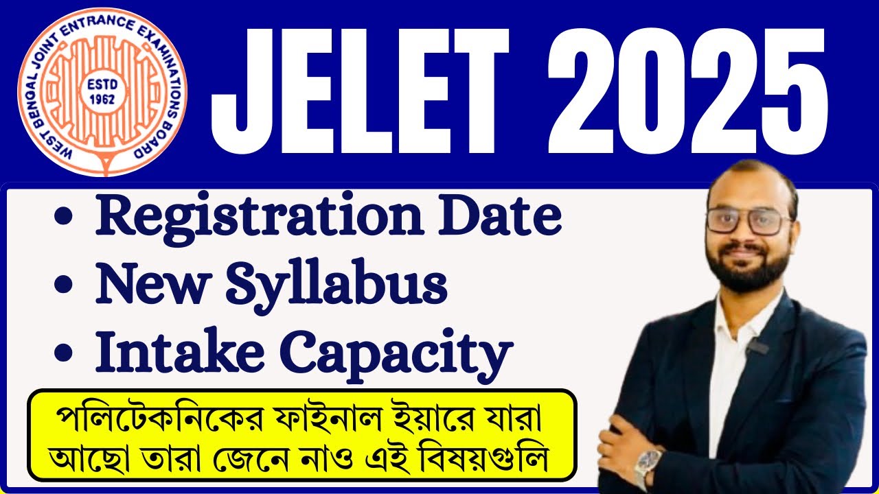 JELET 2025 Registration Date! New Syllabus || #jelet2025 Presentation Strategy (Online Tuition)