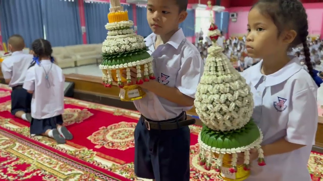 พิธีไหว้ครู ประจำปีการศึกษา2566 โรงเรียนเรียนอนุบาลเกาะจันทน์