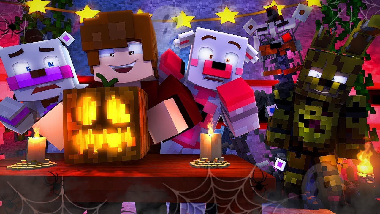 Minecraft FNAF 6 Pizzeria Simulator - HALLOWEEN THEMED PIZZARIA! (Minecraft Roleplay)