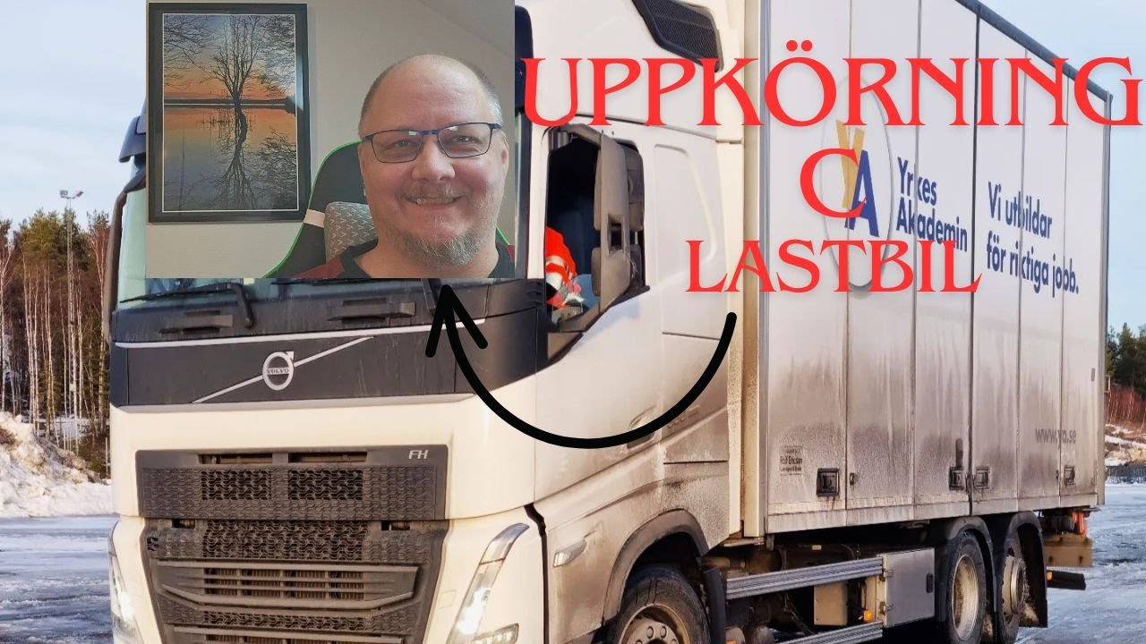 Rekonstruerar min C uppkörning i Falun (Tung lastbil)
