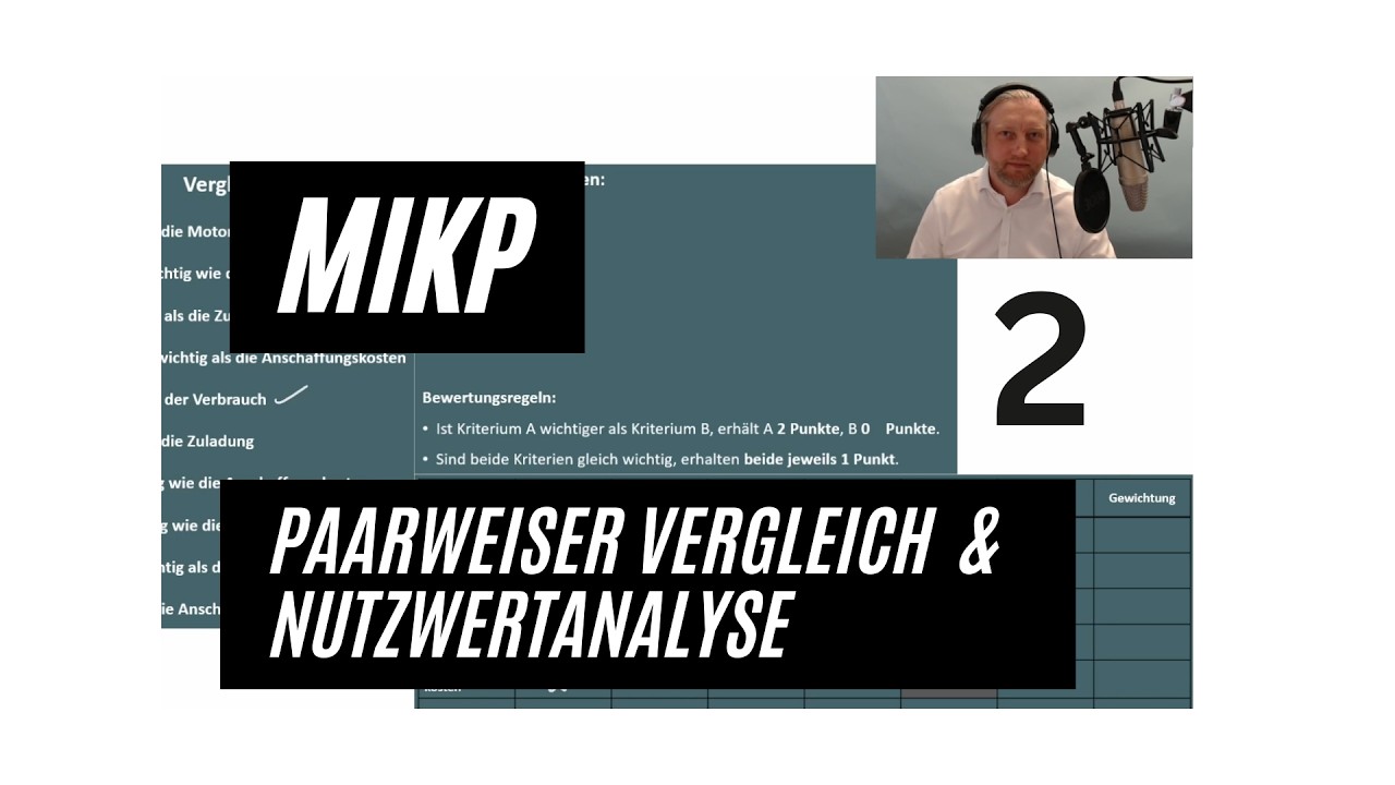 Paarweiser Vergleich einfach erklärt | Nutzwertanalyse für die IHK-Prüfung
