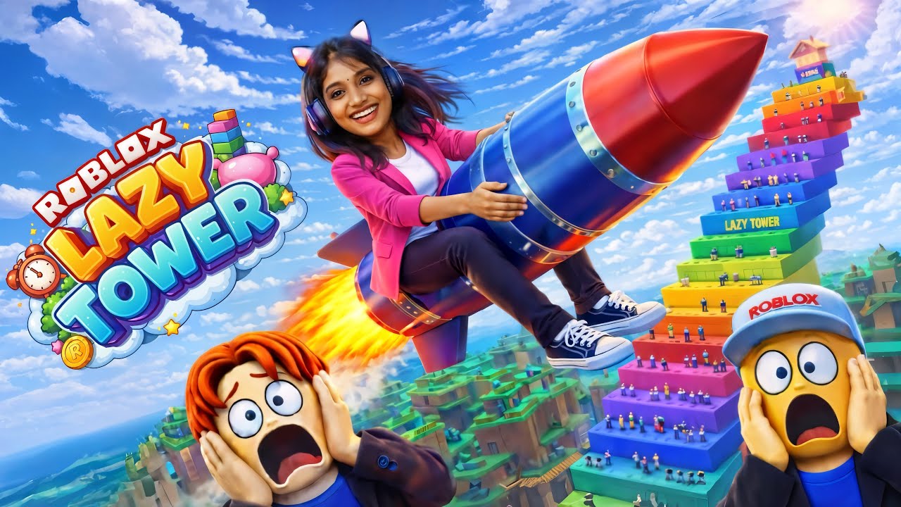 Try NOT to Laugh 😂 | FUNNIEST Roblox Lazy Tower Ever!