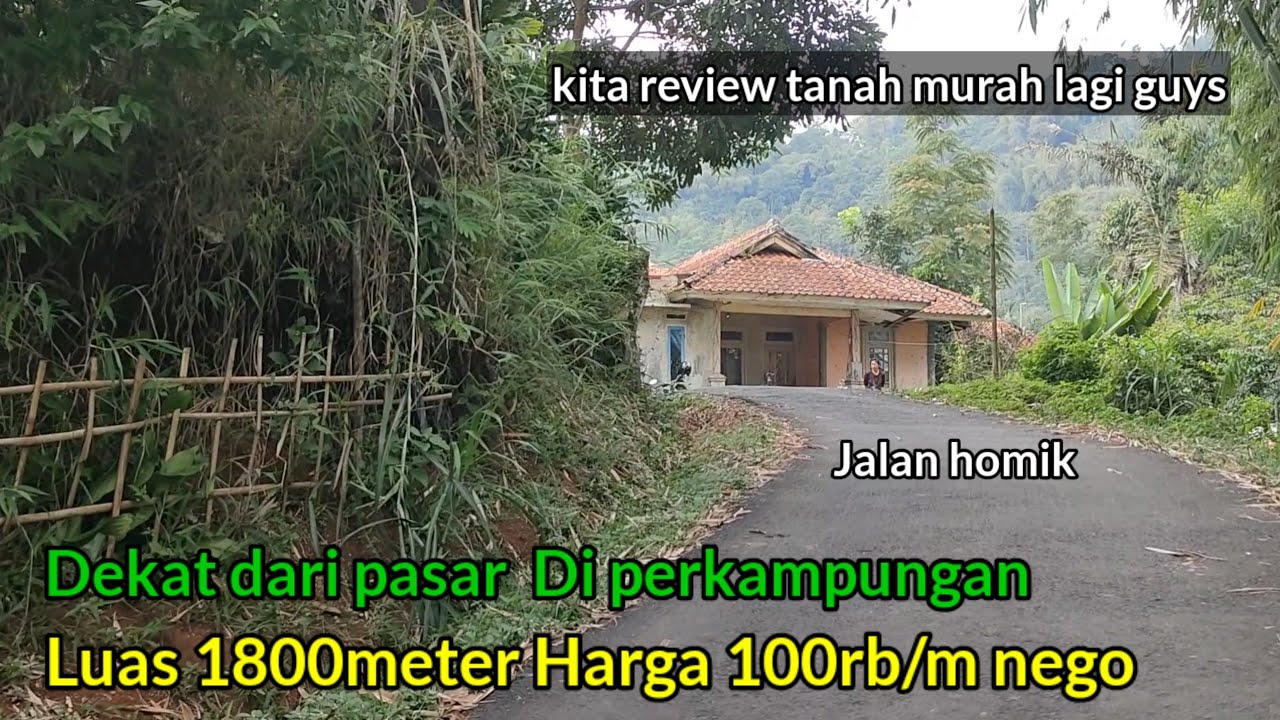 Terjual‼️Tanah Dekat Dari pasar luas1800meter Harga murah cuma 100rb/m