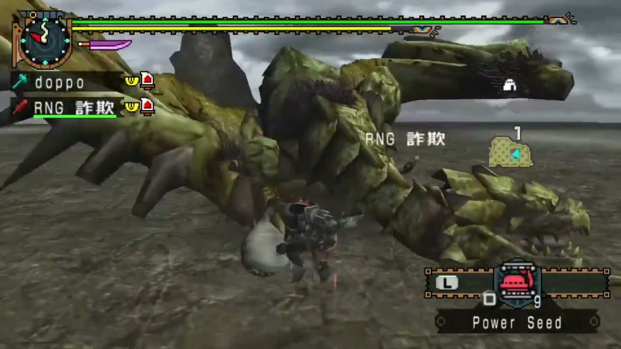 【MHP2G】G3 一縷の月光【大剣×鎚】2:15