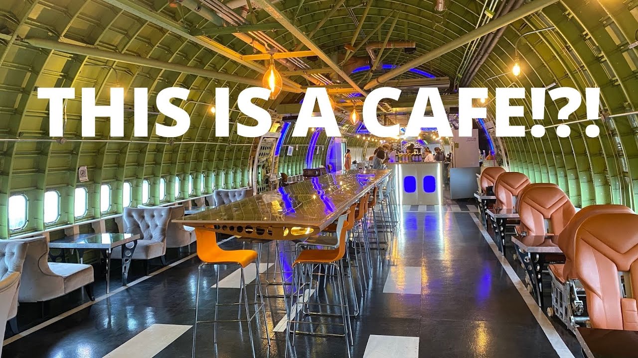 Visit to 747 Cafe in Bangkok! (Airplane 747 Cafe Review)