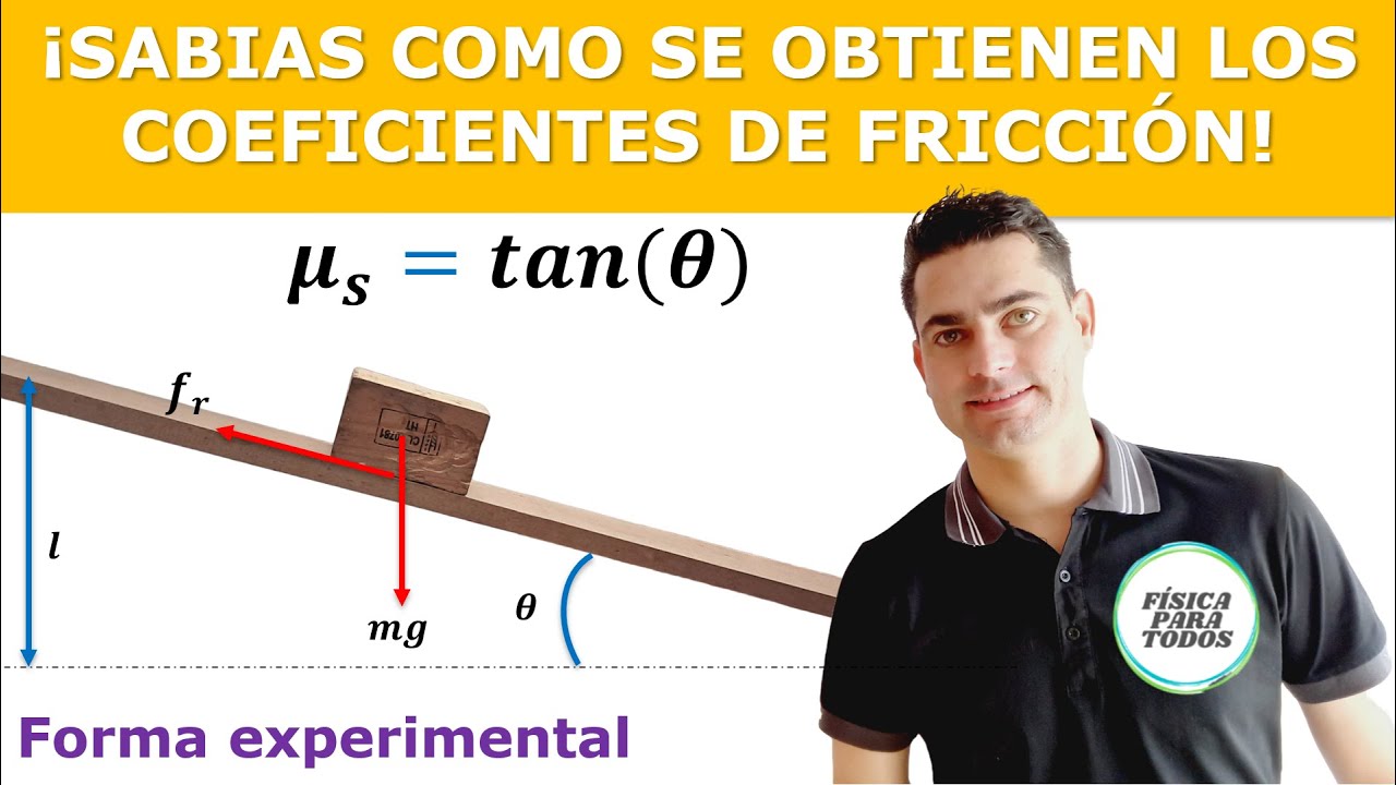 Sabes calcular el coeficiente de fricción de forma experimental