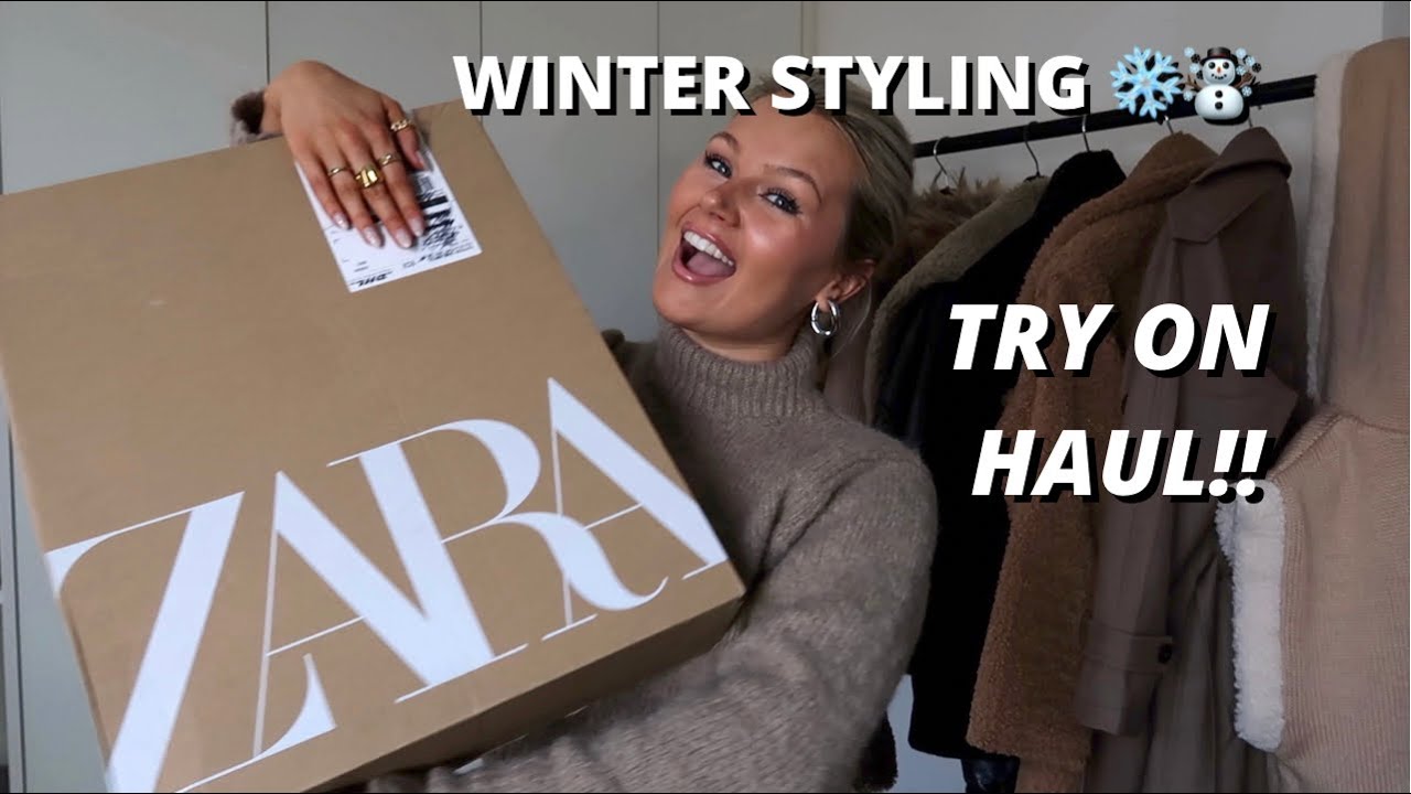 NEW ZARA HAUL!! WINTER STYLING | GLAM LOOKS | WINTER COATS