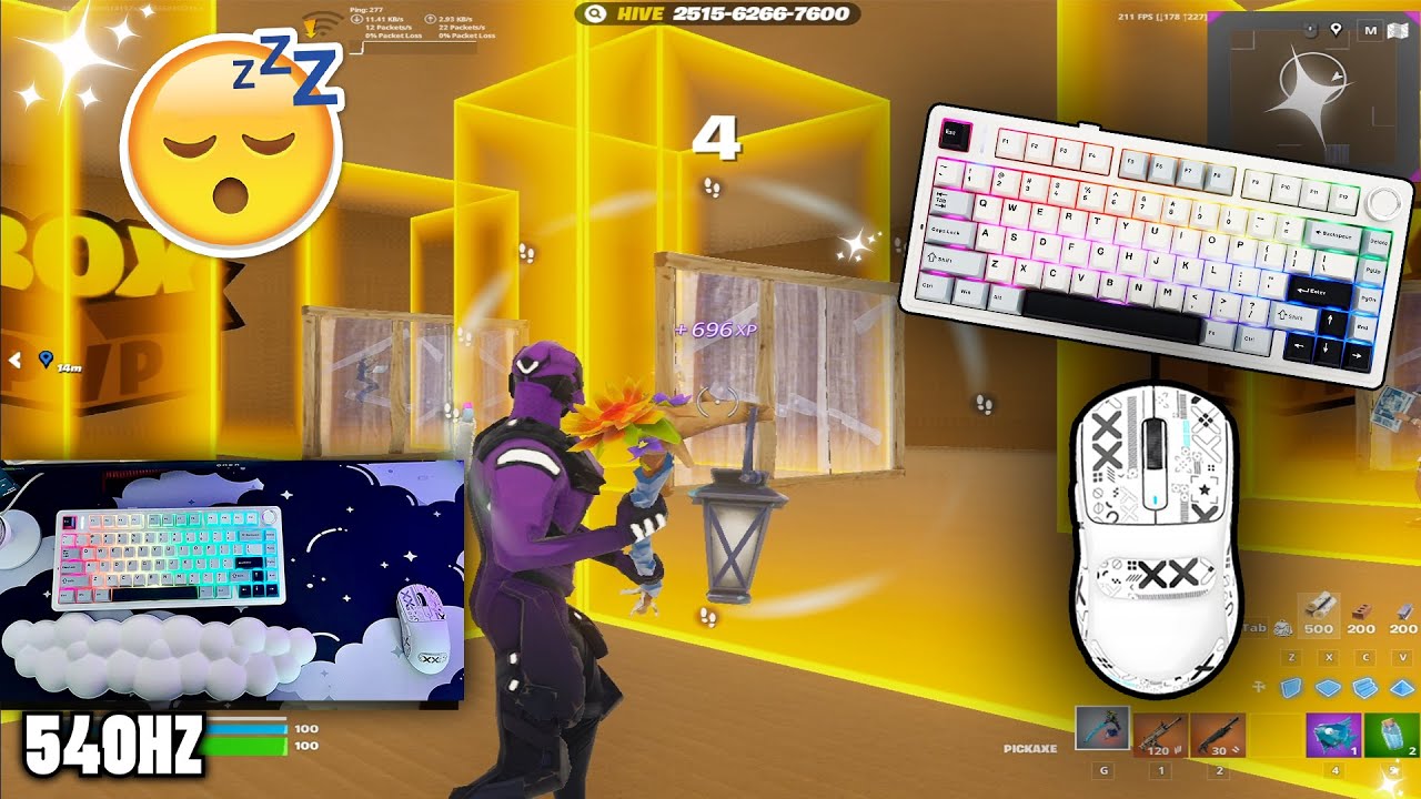 Dark Vertex SKIN Fortnite Gameplay🤩Keyboard Aula F75 ASMR📦Box fights🏆Keyboard ASMR💤
