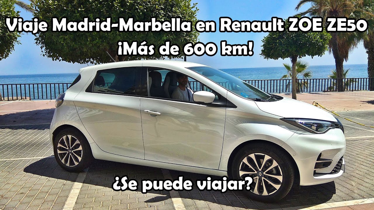 Madrid-Marbella 🧳 Renault ZOE ZE50 R135 2020 🚗🔋⚡️630 km