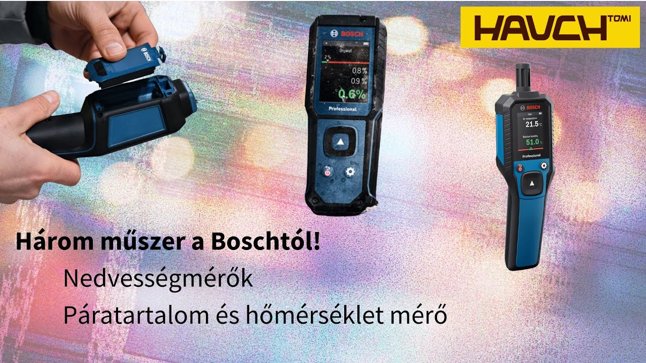 Fanedvesség mérése! Tippek trükkök, elmélet, gyakorlat | Bosch GMP2-15, GMM 1-15, GDH 1-17 #reklam