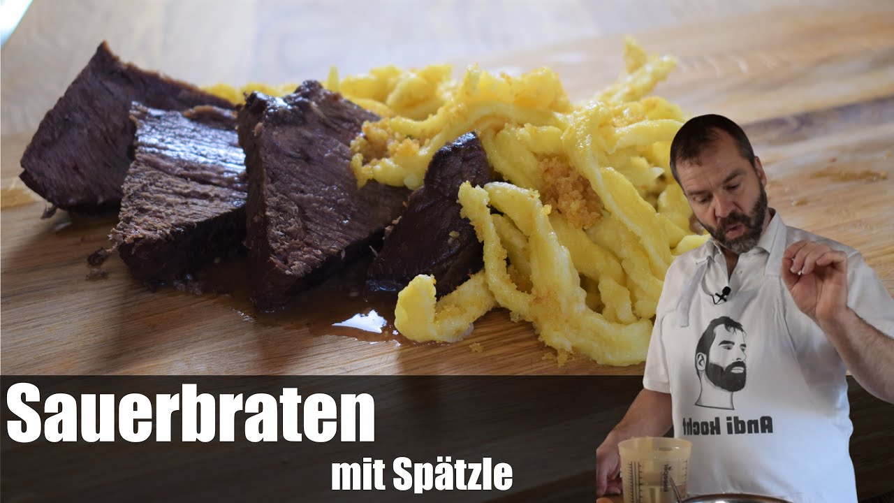 original schwäbischer Sauerbraten mit Spätzle