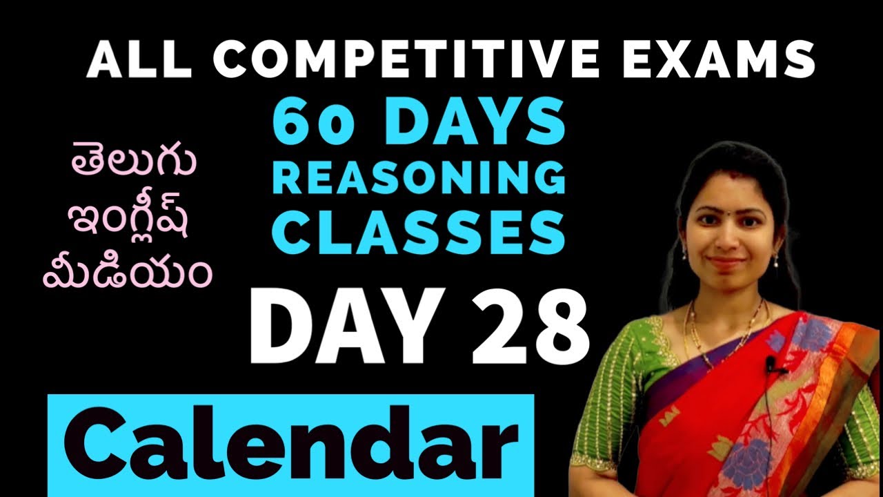 Day 28 //calendar #malleswari_reasoning_classes_telugu