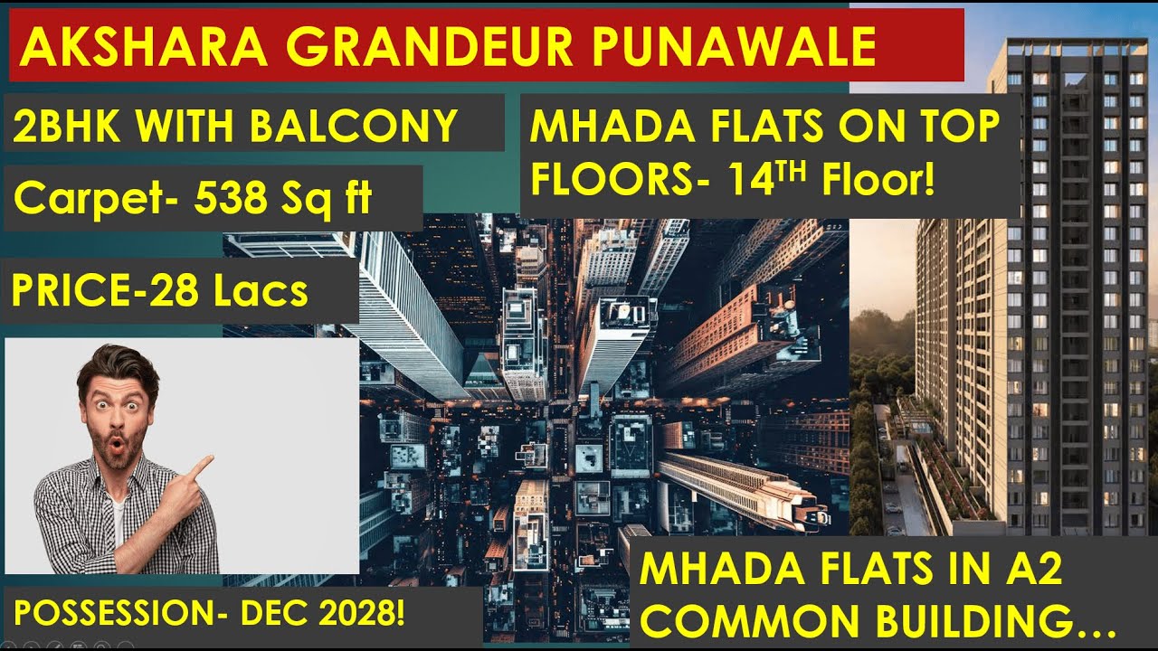 AKSHARA GRANDEUR 2BHK PUNAWALE Scheme 898 Mhada Pune lottery 2025 | #mhadalottery #pune #punawale