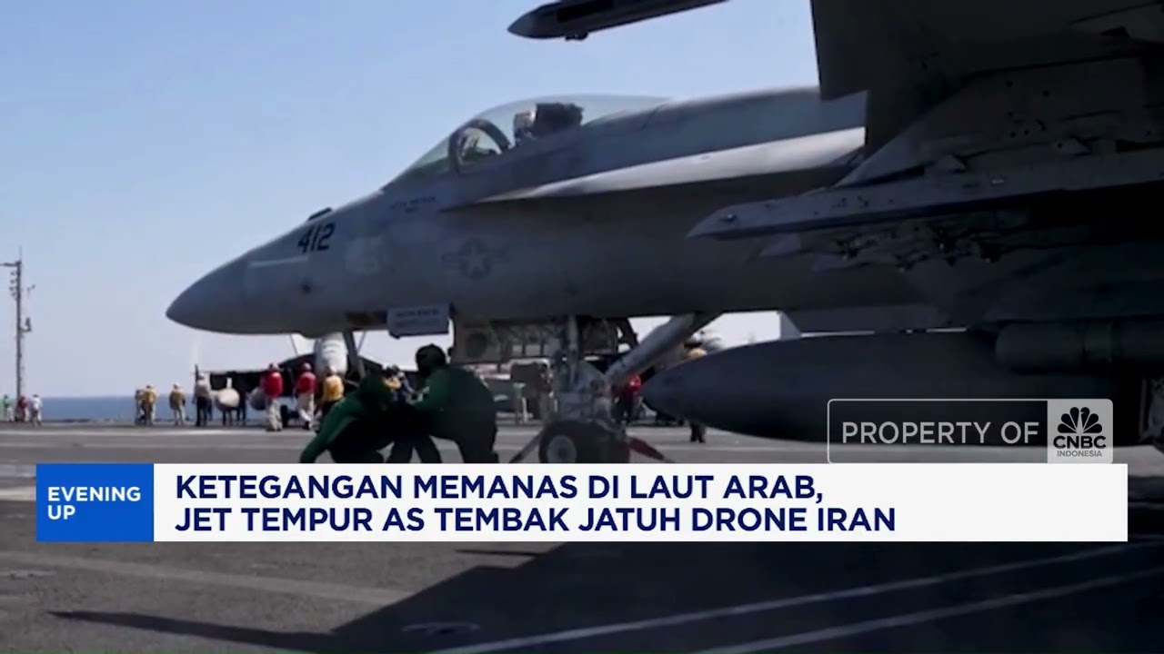 Ketegangan Memanas di Laut Arab, Jet Tempur AS Tembak Jatuh Drone Iran