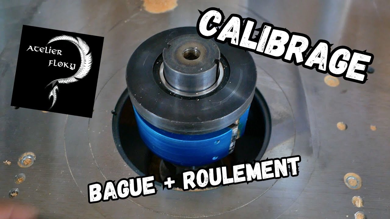 Positionner une bague et un roulement sur une TOUPIE (calibrage)