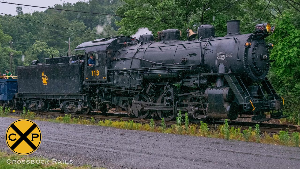 100 Year Old Steam Locomotive Running on the Mainline! (CNJ 113)