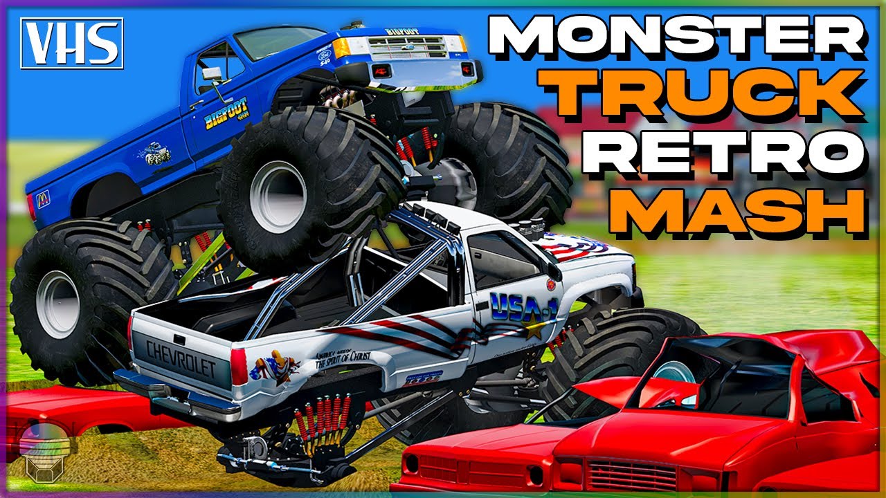 Монстр-трак: РЕТРО-МЭШ! | BeamNG.Drive