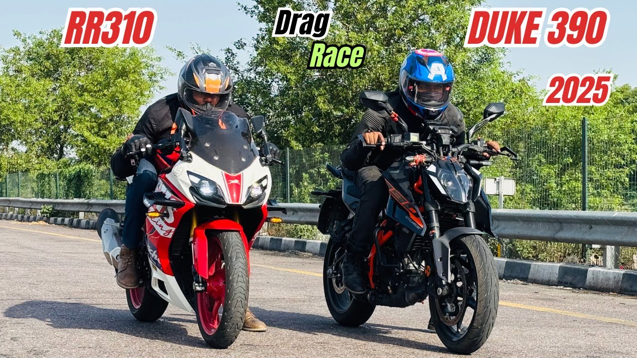 2025 DUKE 390 vs RR310 Performance Test