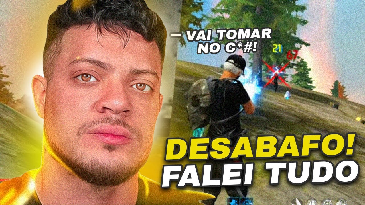 DESABAFO! + ATIVEI O MODO HARD NESSA PARTIDA DO FREEFIRE!