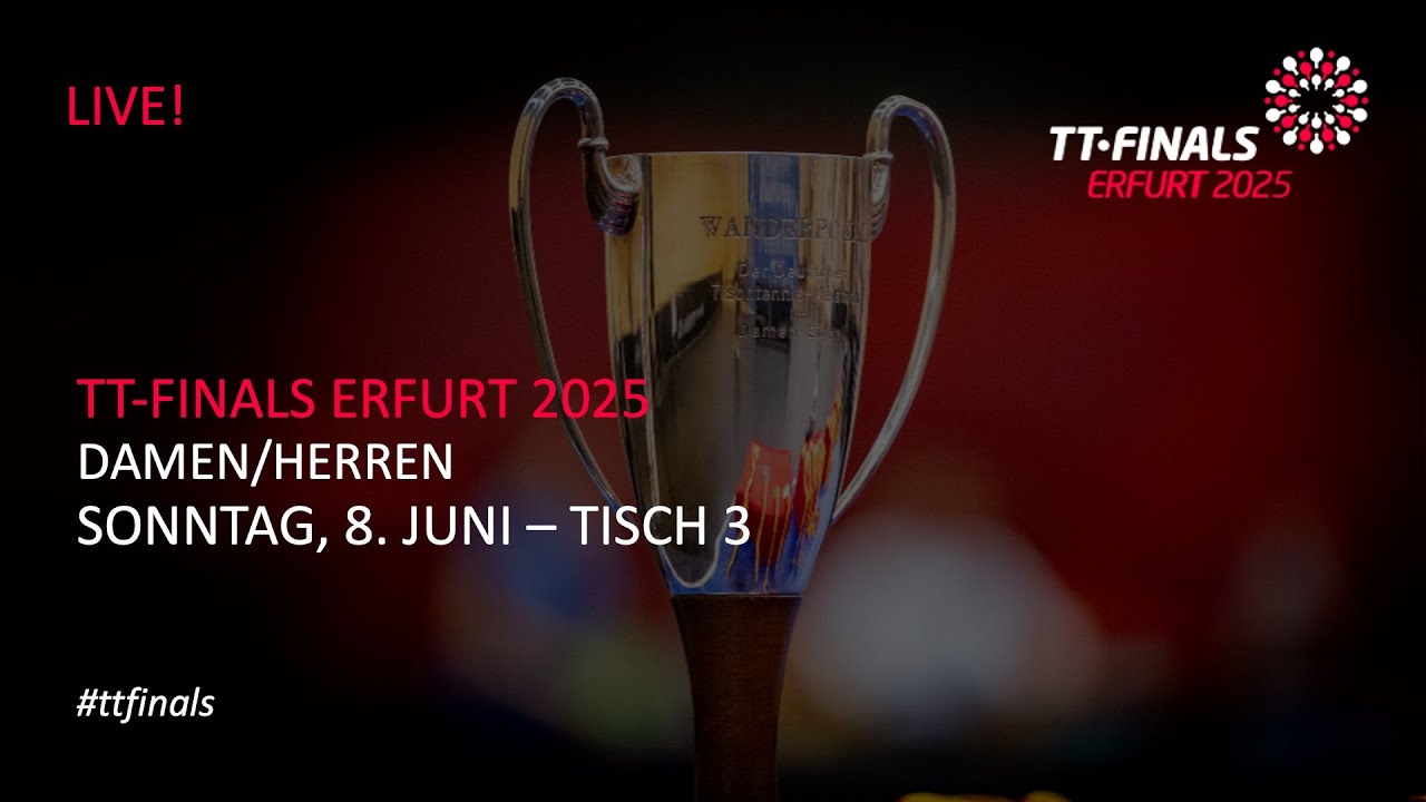 TT-Finals 2025 I Damen/Herren - Sonntag, 8. Juni I Tisch 3