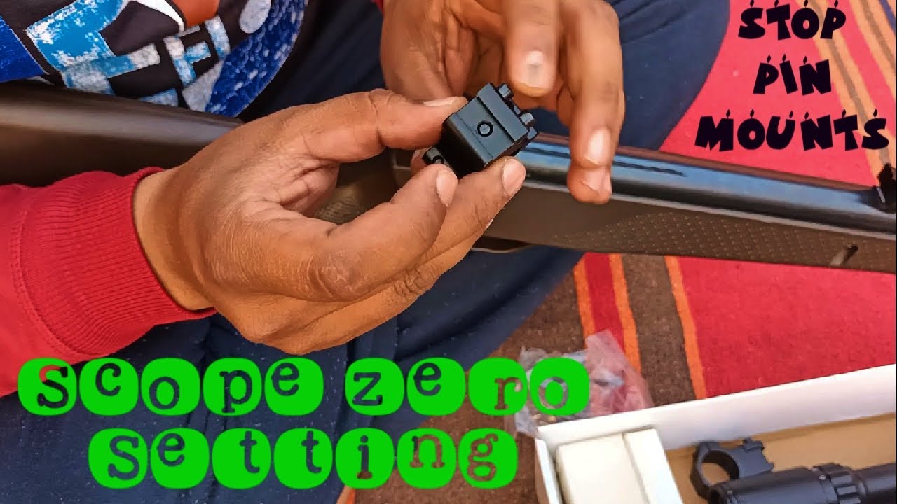 How to Zero your Scope AND Stop Pin Mounts for Recoil Making Airguns