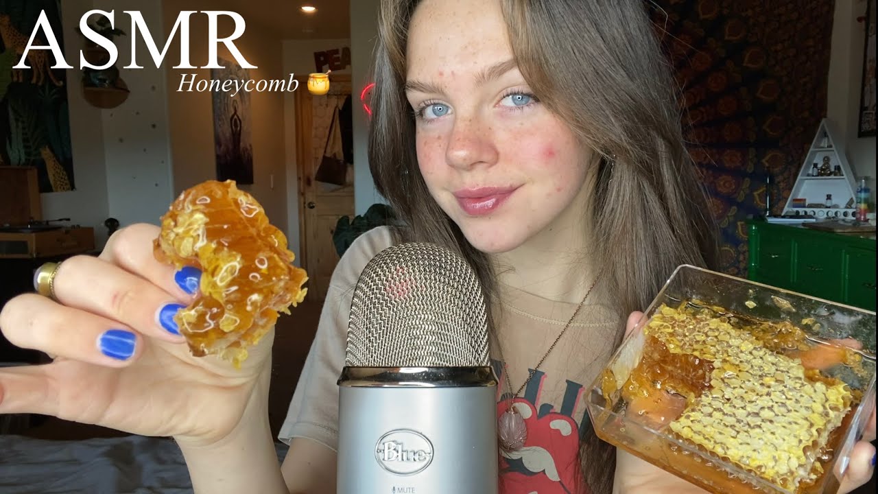 ASMR Eating Honeycomb 🍯 (Mouth Sounds)