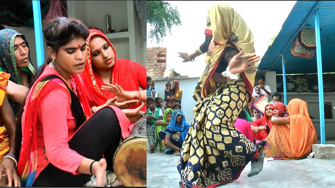 पिया बेरली जायें सजन की अति प्यारी //देहाती गीत #ढोलक आरती शास्त्री #दमदार डाँस उनकी भाभी का