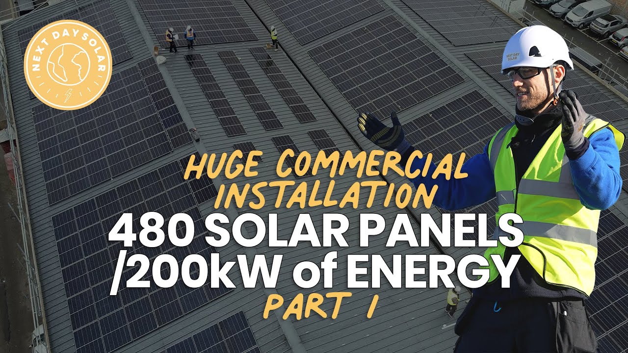 Huge Commercial Installation: 480 SOLAR PANELS /200kW of ENERGY - [PART 1]