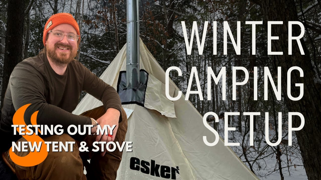 Winter Test Run on the Esker Arctic Fox & Baffin Wood Stove