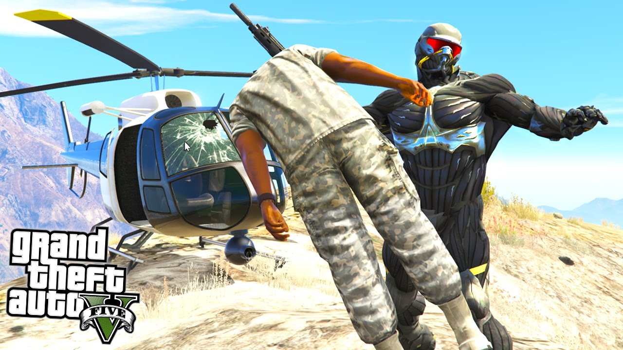 THE WORLDS MOST POWERFUL COMBAT SUIT! (GTA 5 Nanosuit Mod)
