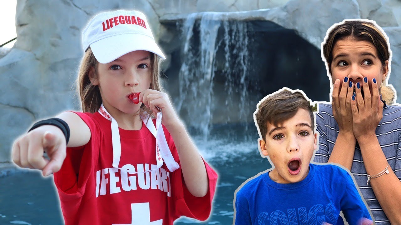 LAST TO LEAVE the POOL..Escape the Lifeguard!