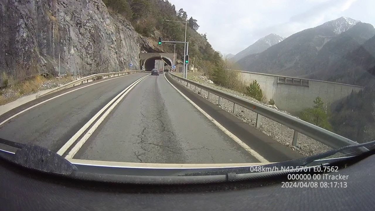 Fahrt von El Pont de Suert nach Vielha, N230, Pyrenäen, Spanien