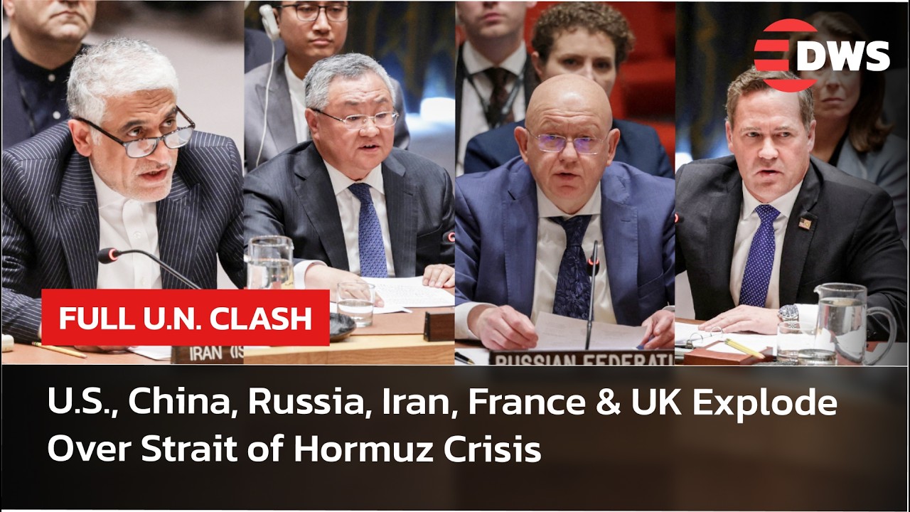 FULL U.N. CLASH: U.S., China, Russia, Iran, France & UK Explode Over Strait of Hormuz Crisis | AC1E